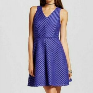 NWOT Sleeveless Purple Fit n‎ Flare Dress Size Large